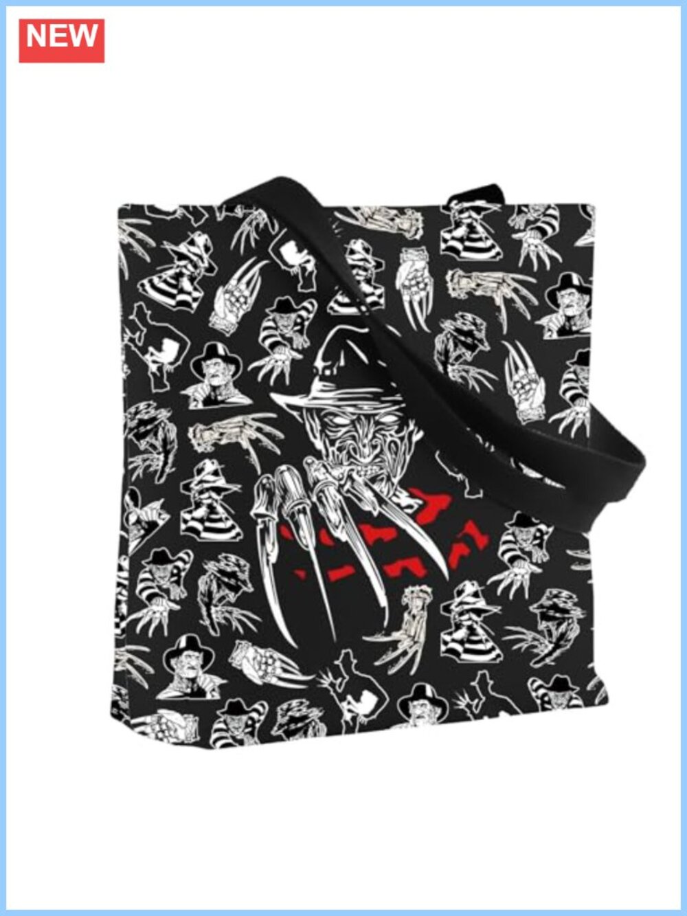 Horror Movie Tote Bag Cotton Canvas Waterproof Gift